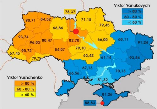 Итоги президенских выборов 2004 между Виктором Януковичем и Виктором Ющенко - Одесский Политикум
