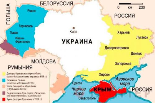 Историческая карта Украины - Руси - Одесский Политикум