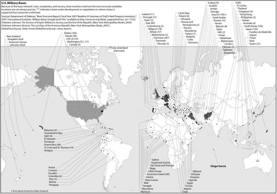 Военные базы США по всему миру - Одесский Политикум