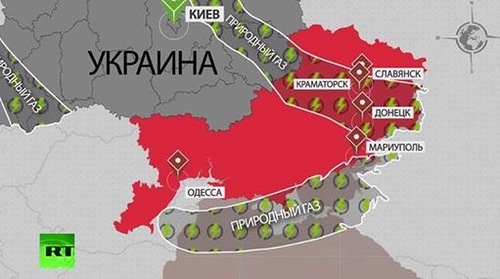 Карта залегания природного газа на Донбасе в Украине - Одесский Политикум